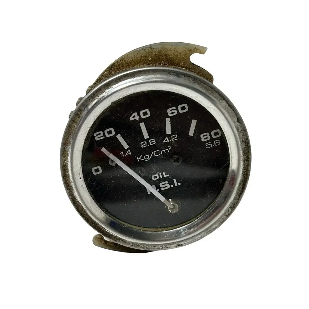 Vintage Oil Pressure Gauge P.S.I. 0-80 Luscombe Cessna Piper Aircraft ??